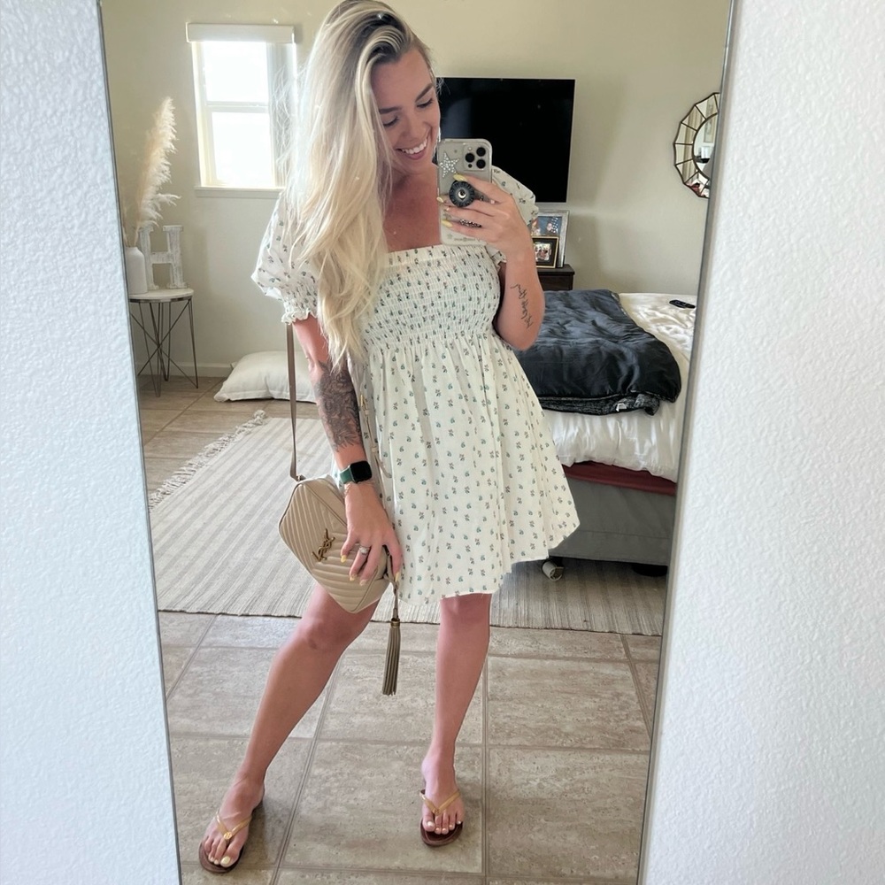 Montce Floral Puff Sleeve Dress